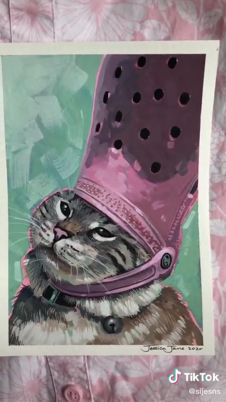 Gouache cat | art inspiration painting