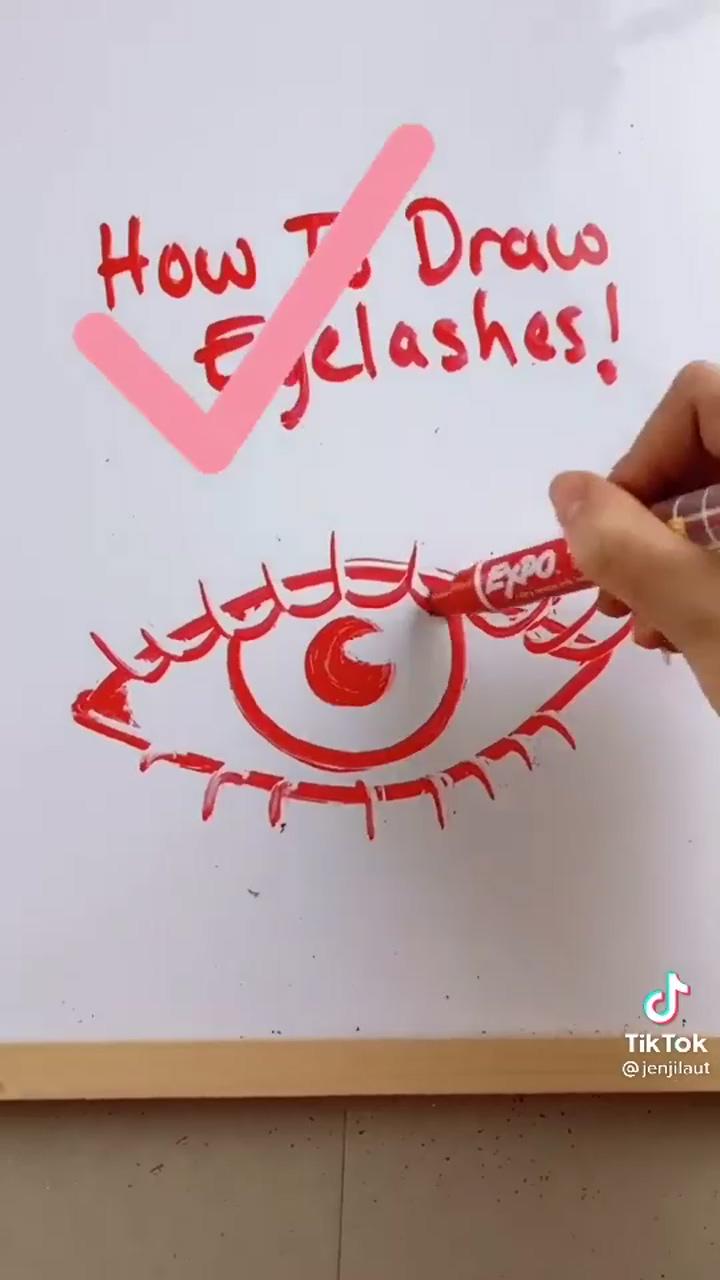 Hawaii water | how to draw eyelashes