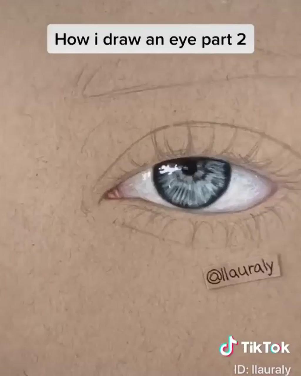 How to draw a realistic eye painting; art drawings beautiful