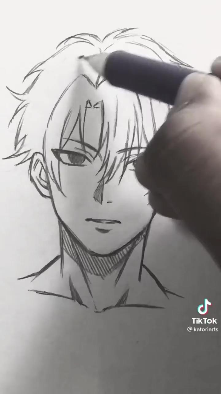 How to draw anime characters | anime face drawing