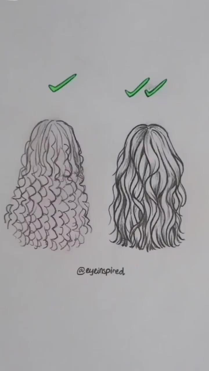 How to draw beautiful hair | draw