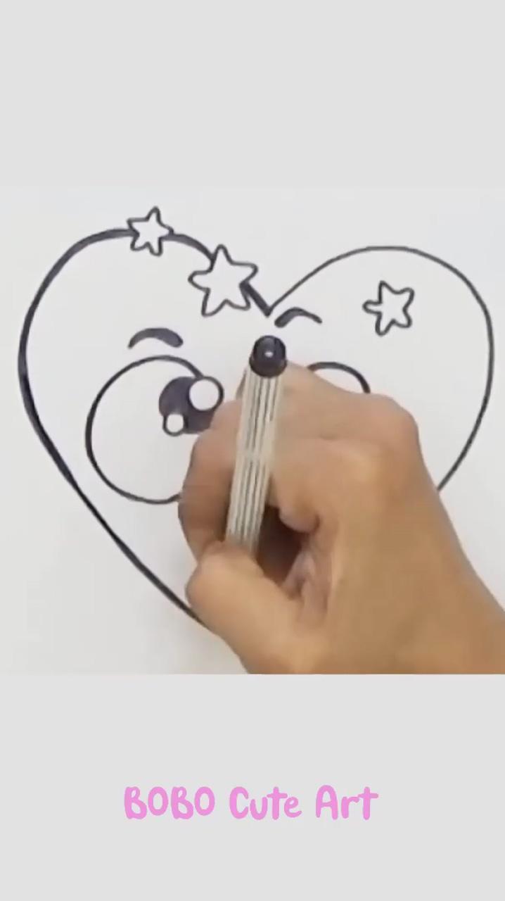 How to draw cute things, bobo cute art #cutedrawing | easy doodles drawings