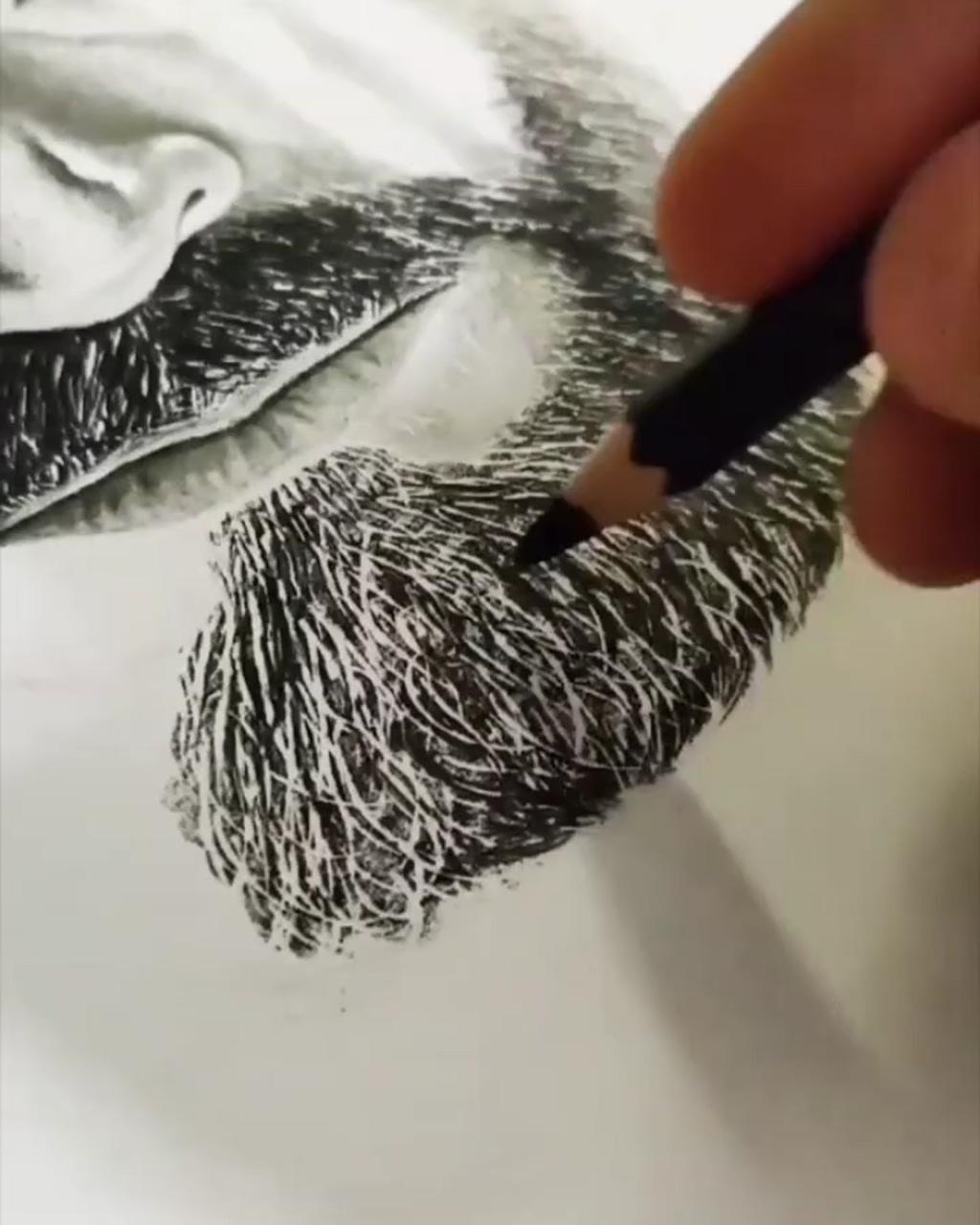 How to draw realistic hair with pencil - step by step for beginners | easy charcoal drawings