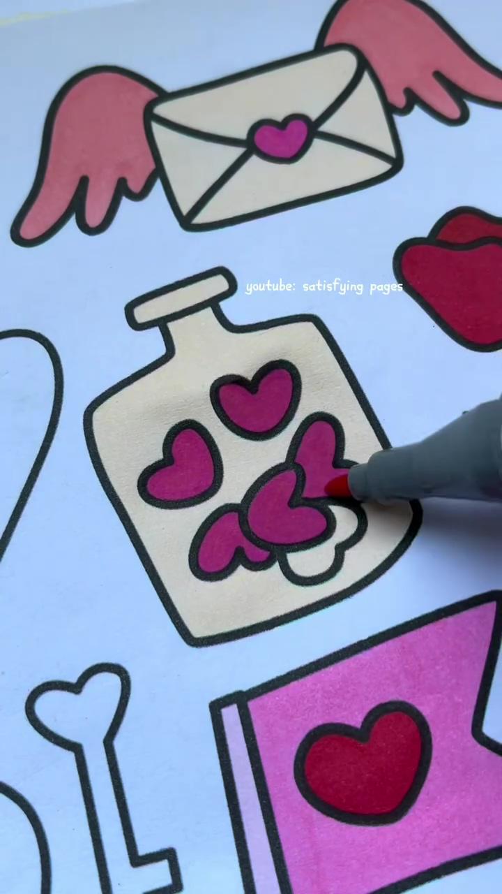 Immerse in relaxing coloring try it now | asmr video new posca acrylic marker