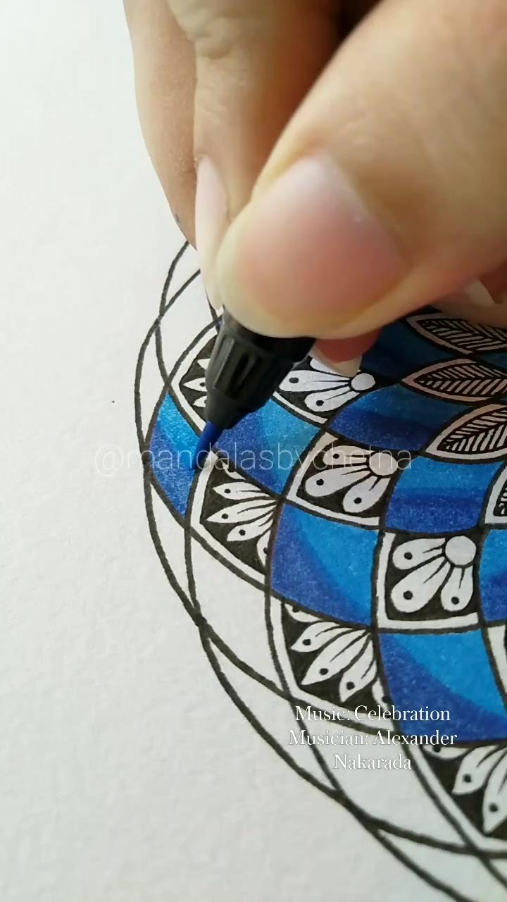 Mandala drawing | 1 minute real time graphite pencil freehand circles drawing