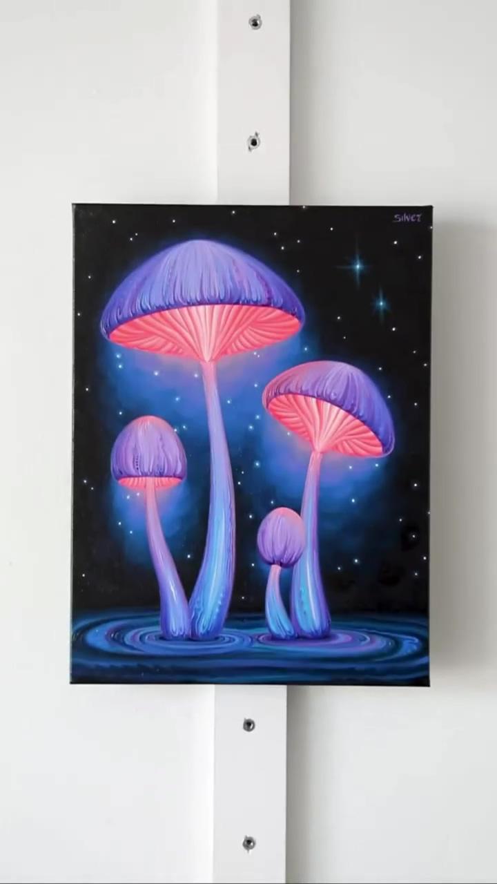 Mushroom artwork. mushroom art. mushroom drawing sketch. mushroom art cute; awesome artist doing satisfying craft, creative ideas that are at another level