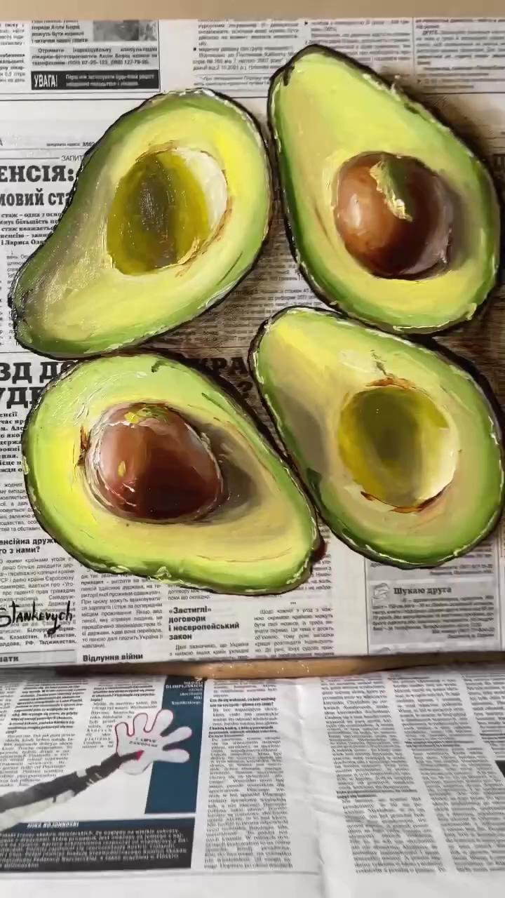 My favourite avocadoscredits: juli. stankevych; painting art lesson
