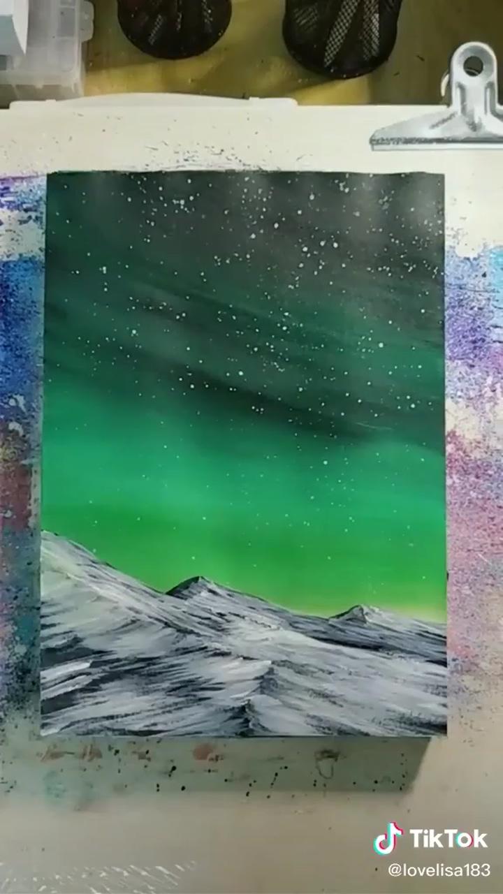 Night sky | oil pastel tutorial 3
