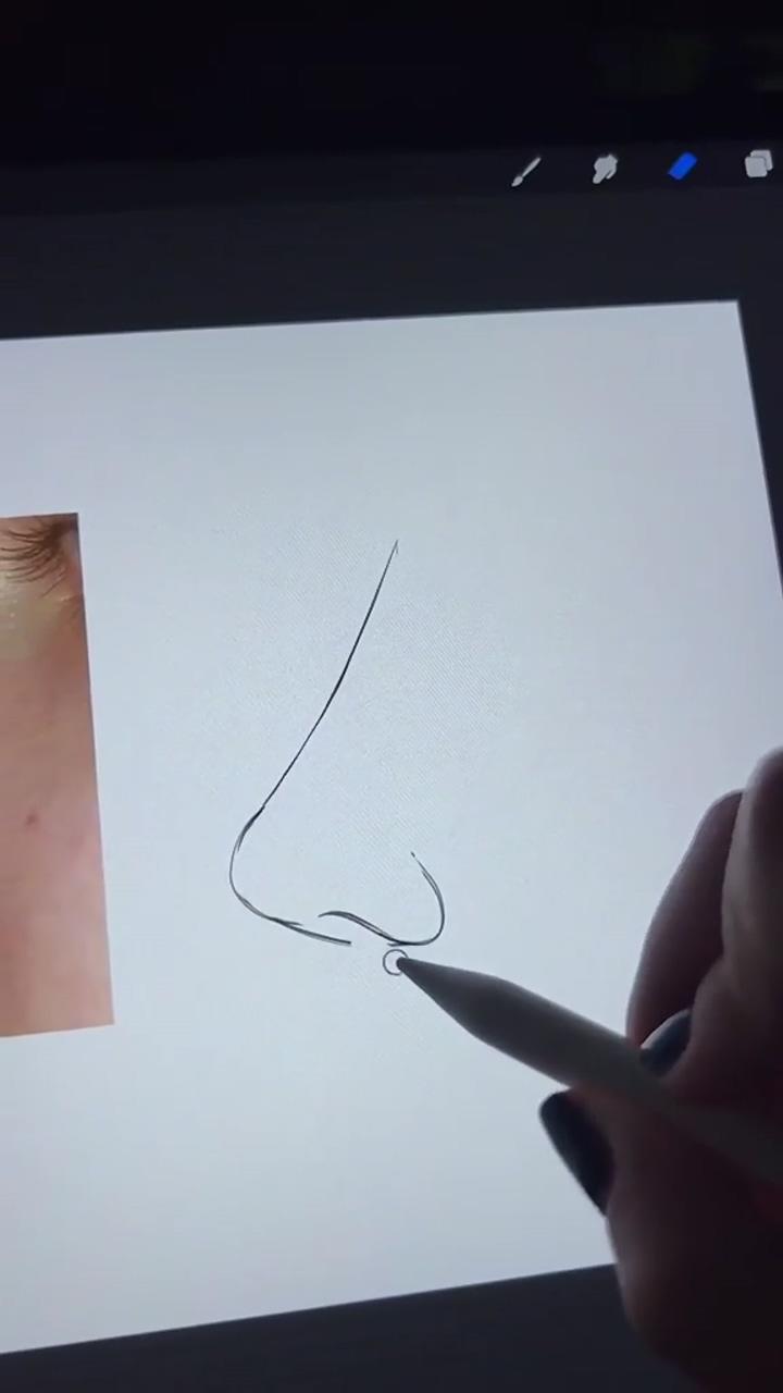 Nose tutorial credit by like_drawing; tiktok 177