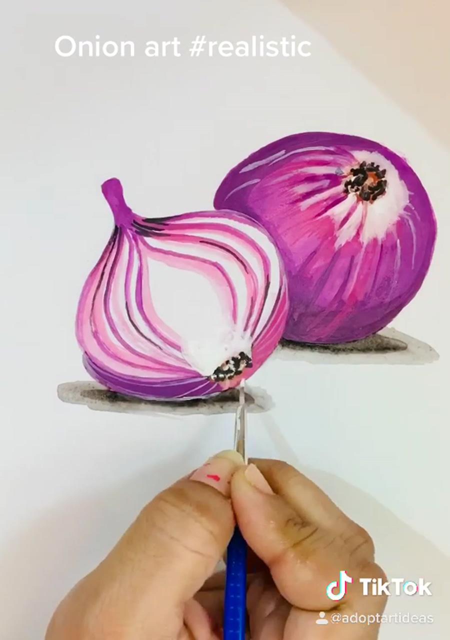 Onion art | sky art painting