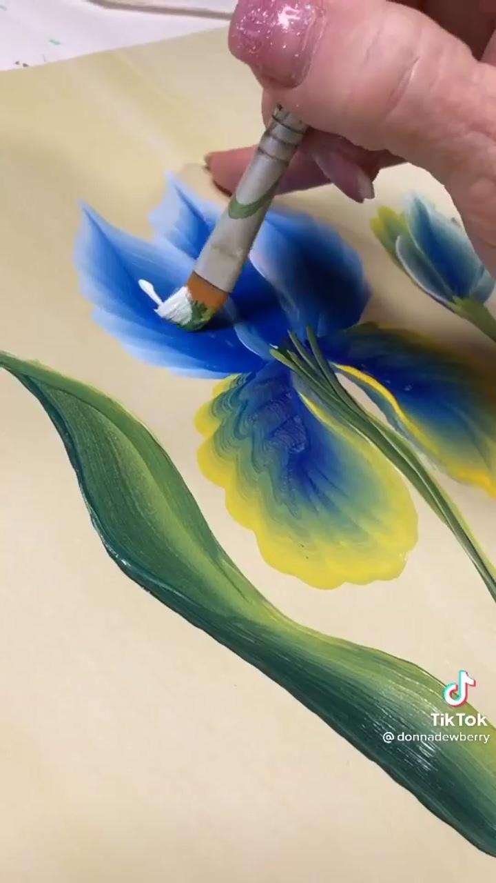 Painting flowers tutorial | flower drawing tutorials
