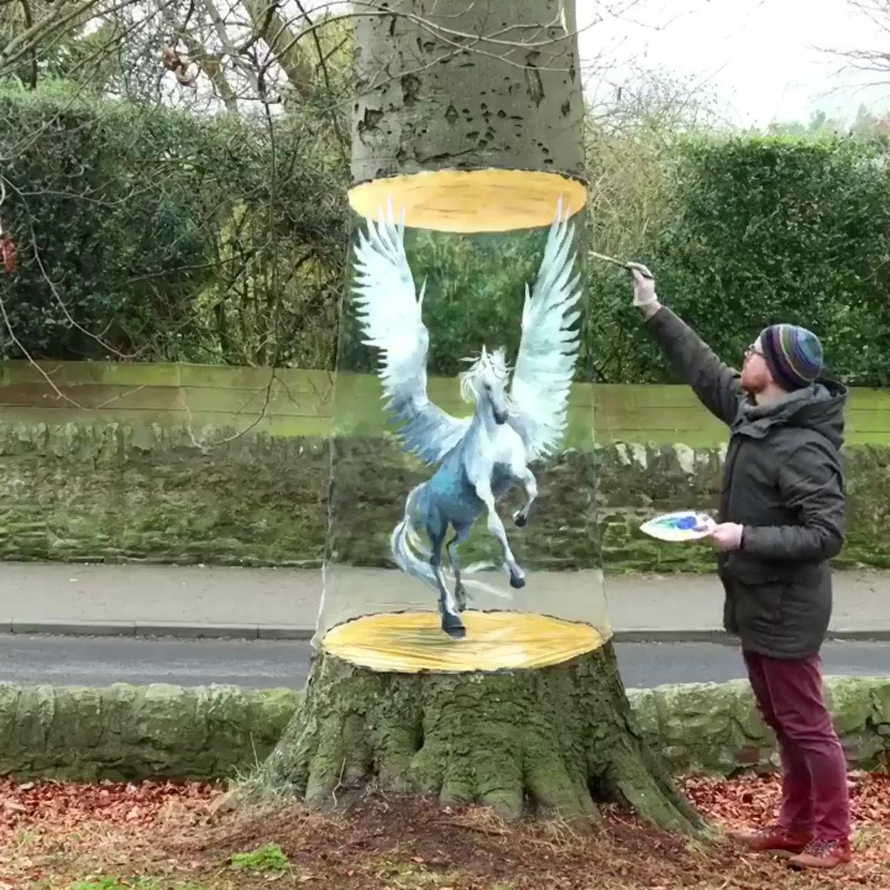 Pegasus tree illusion by howard lee | harmony of pendulums