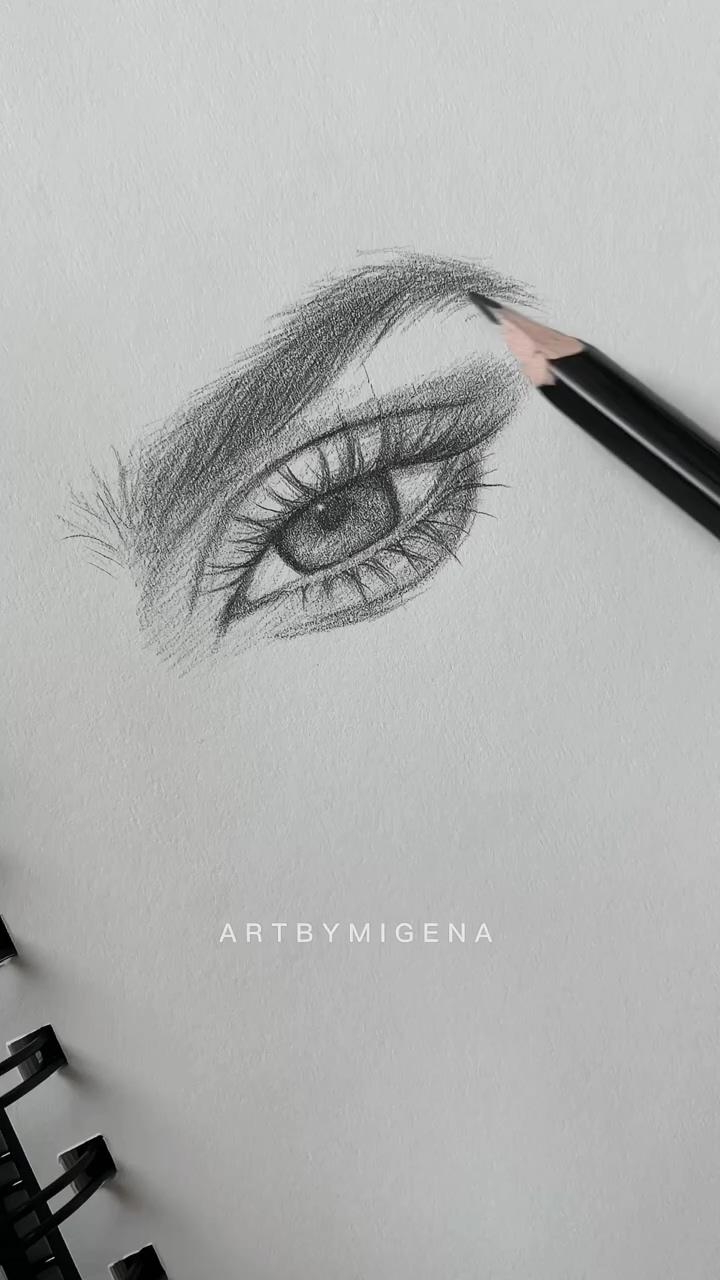 Quick eye sketch | drawing natalie portman's mouth