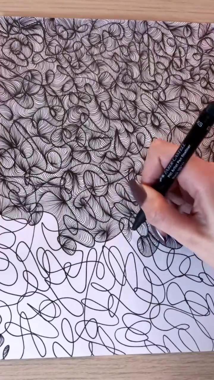 Relaxing scribble idea | best doodling art