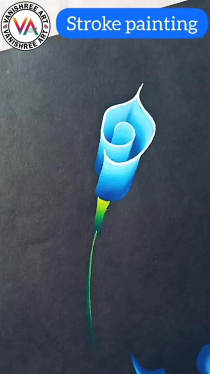 Simple painting techniques, one stroke painting tutorial by vanishree art | handpaint new design. plz follow my insta page noor paint art