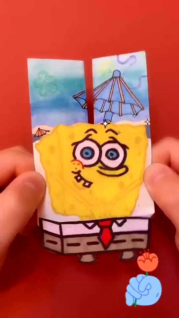 Spongebob squarepants inspired craft idea for kids | make yummy cheese