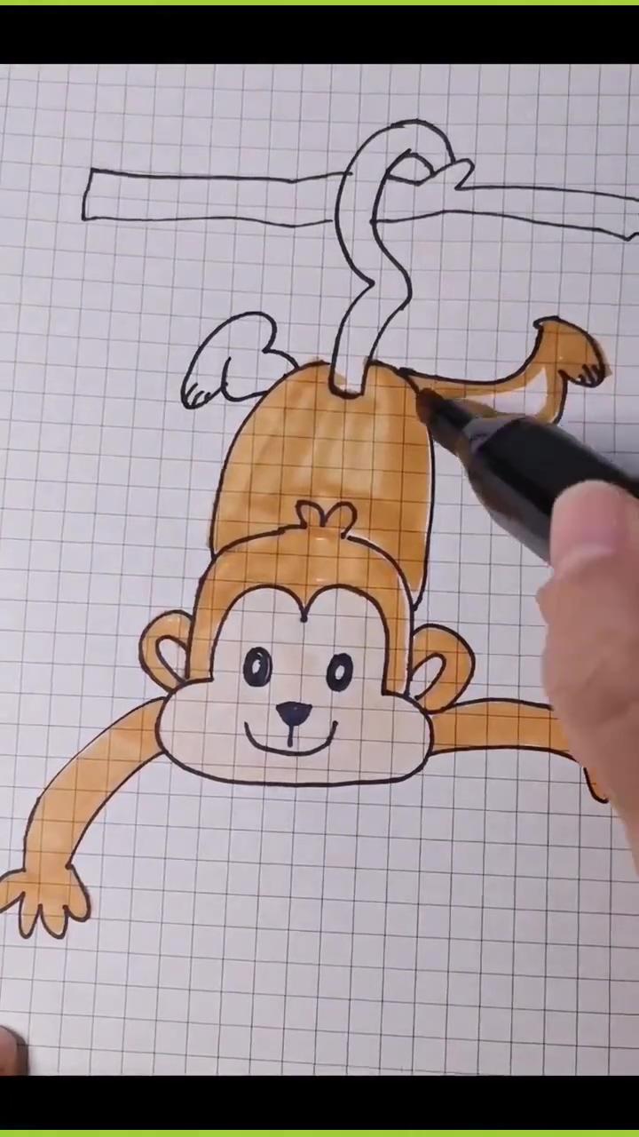 The ultimate guide on how to draw monkey; amazing pencil drawings of love - 3d drawing tutorial