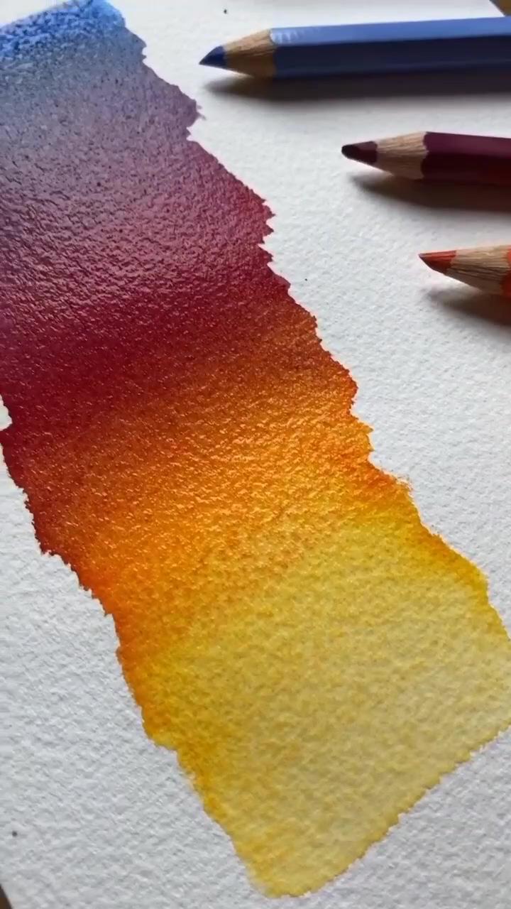 Watercolor blending and painting inspiration; soak for 15 minutes