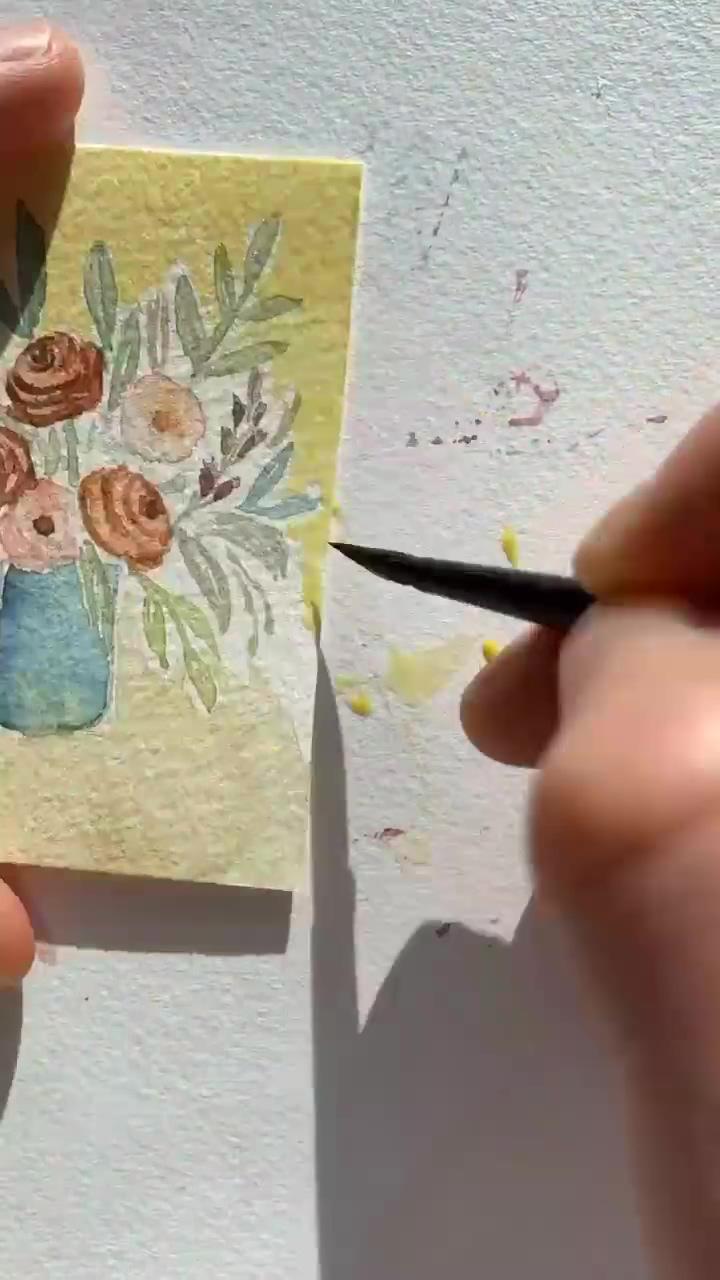 Watercolor florals | how to drawing a+f