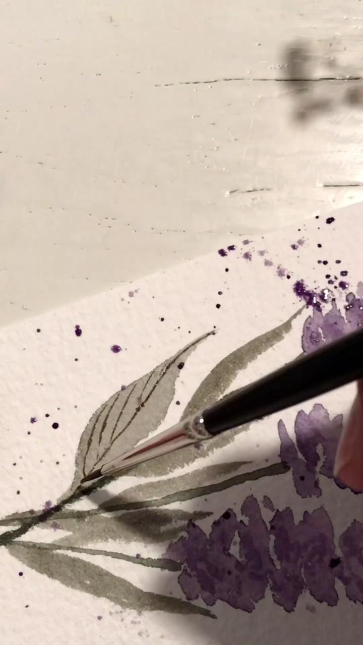 Watercolor lavenders; #acrylic #acrylicpainting #art #artwork #artist #painting #arte
