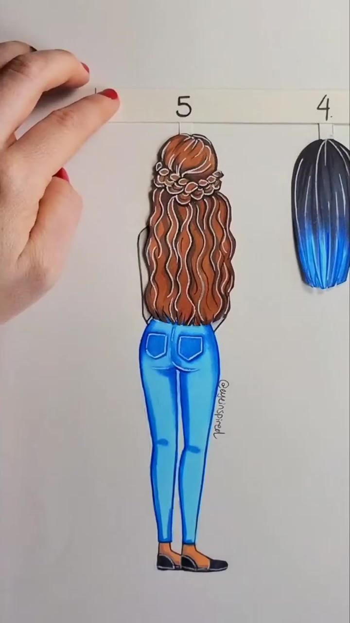 Which one is your favorite #satisfying #draw #drawing #art #artwork #diy #hair #hairstyle; pencil art drawings