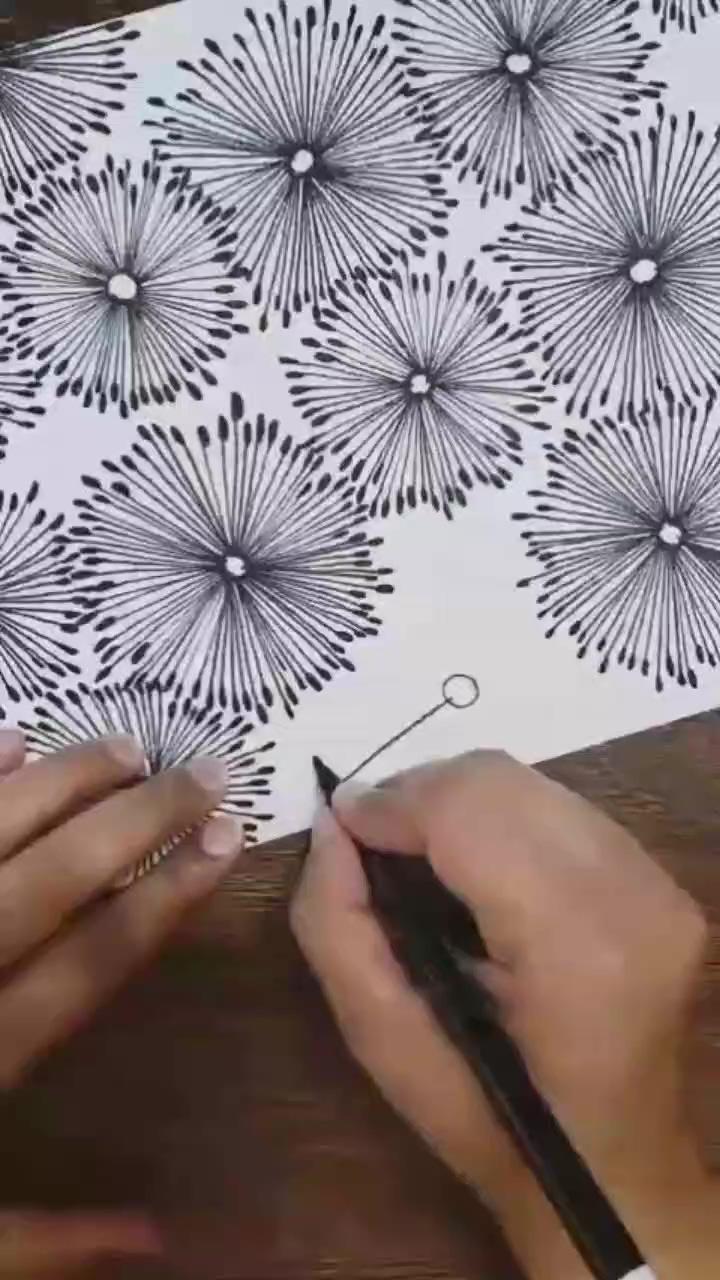 Zentangle doodle design | new doodle idea follow me on patreon for more tutorials