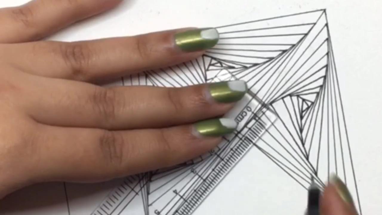 Zentangle patterns; geometric pattern art