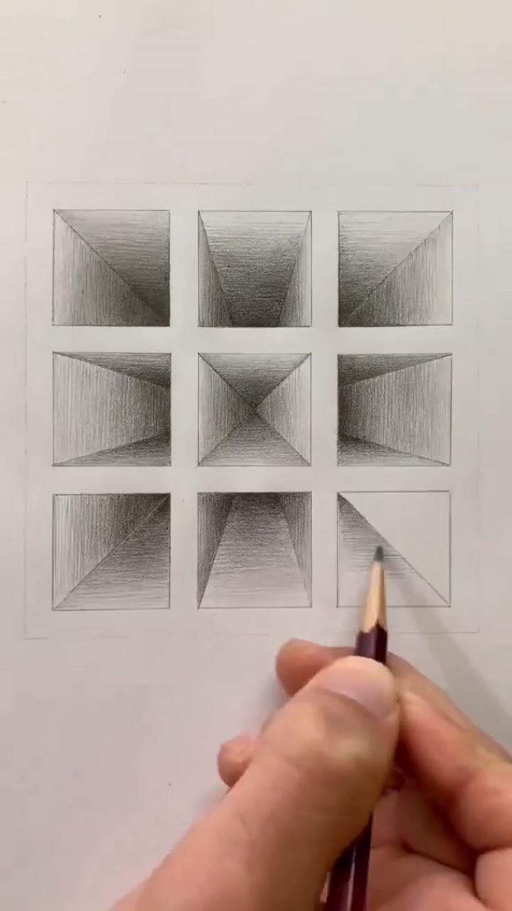 3d perspective drawing; 3d art drawing