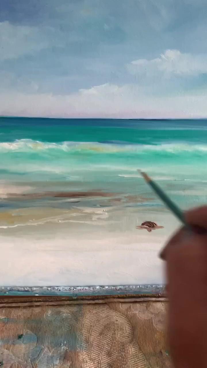 Beach painting | try, try, try