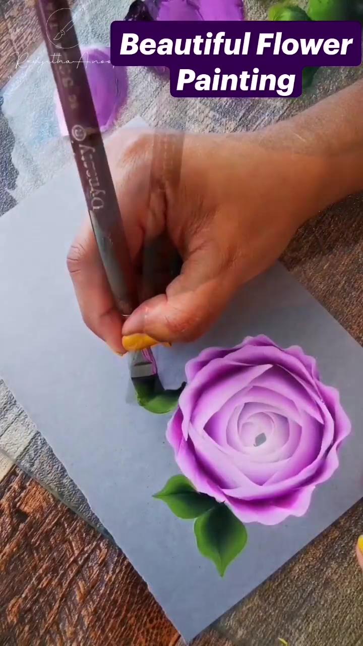 Beautiful flower painting acrylic painting; beautiful flower painting iris acrylic painting