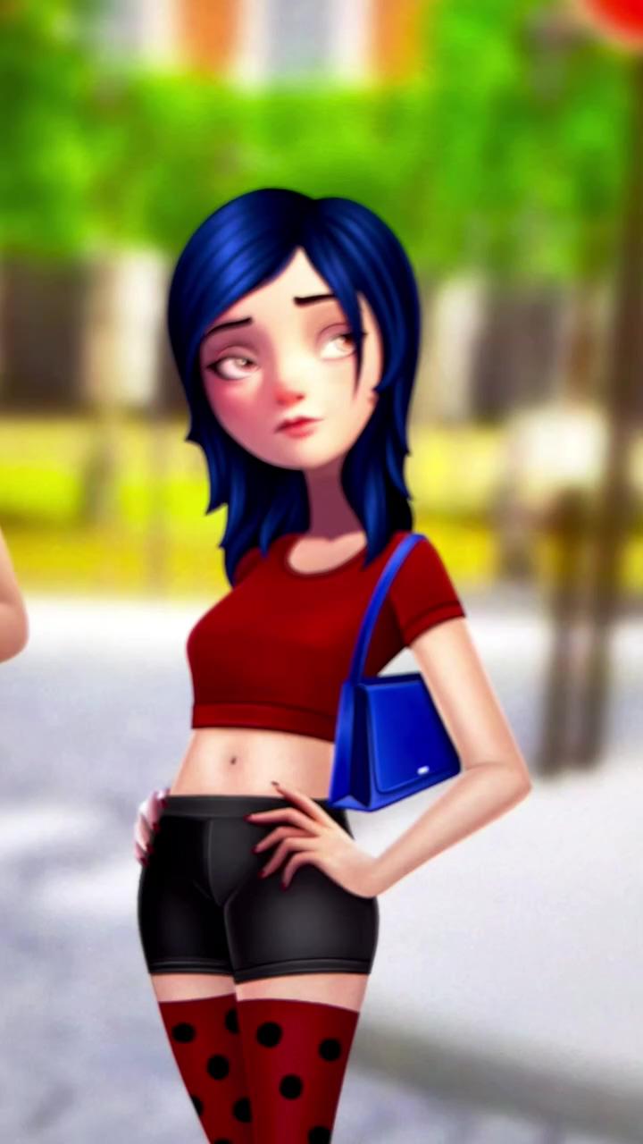 Before or after young marinette miraculous glow up; best felt animation