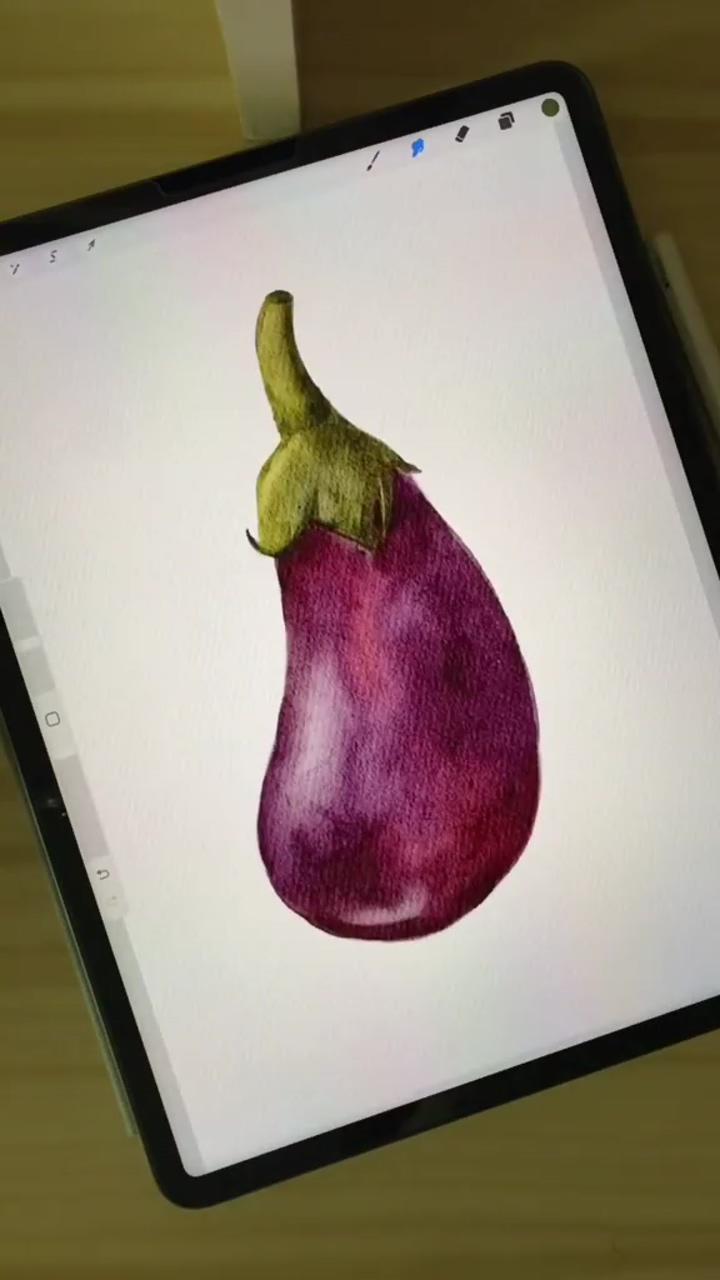 By karen. daphne - how to draw eggplant | lotusbubble on tiktok