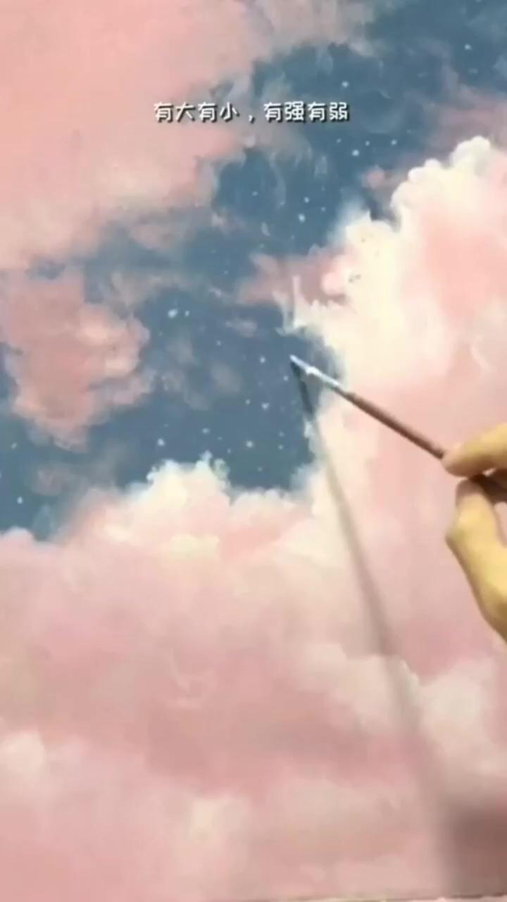 Cloud; canvas painting tutorials