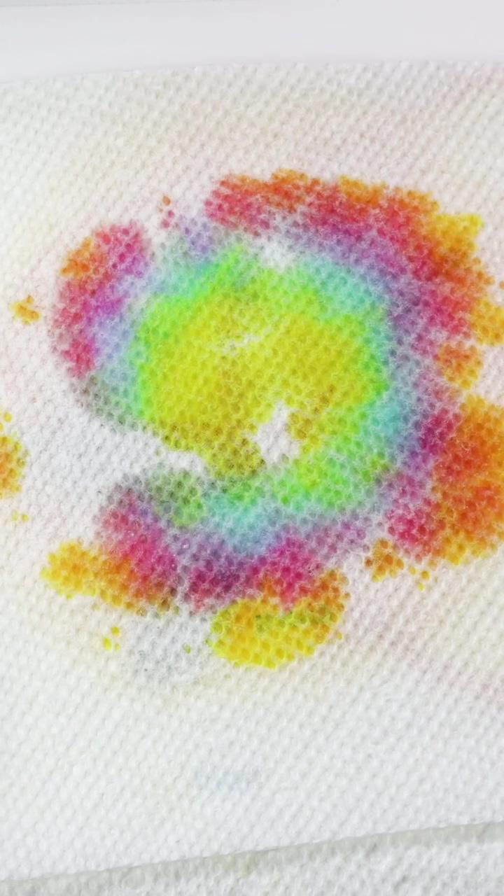 Colorful paint dots | making acrylic paint thick