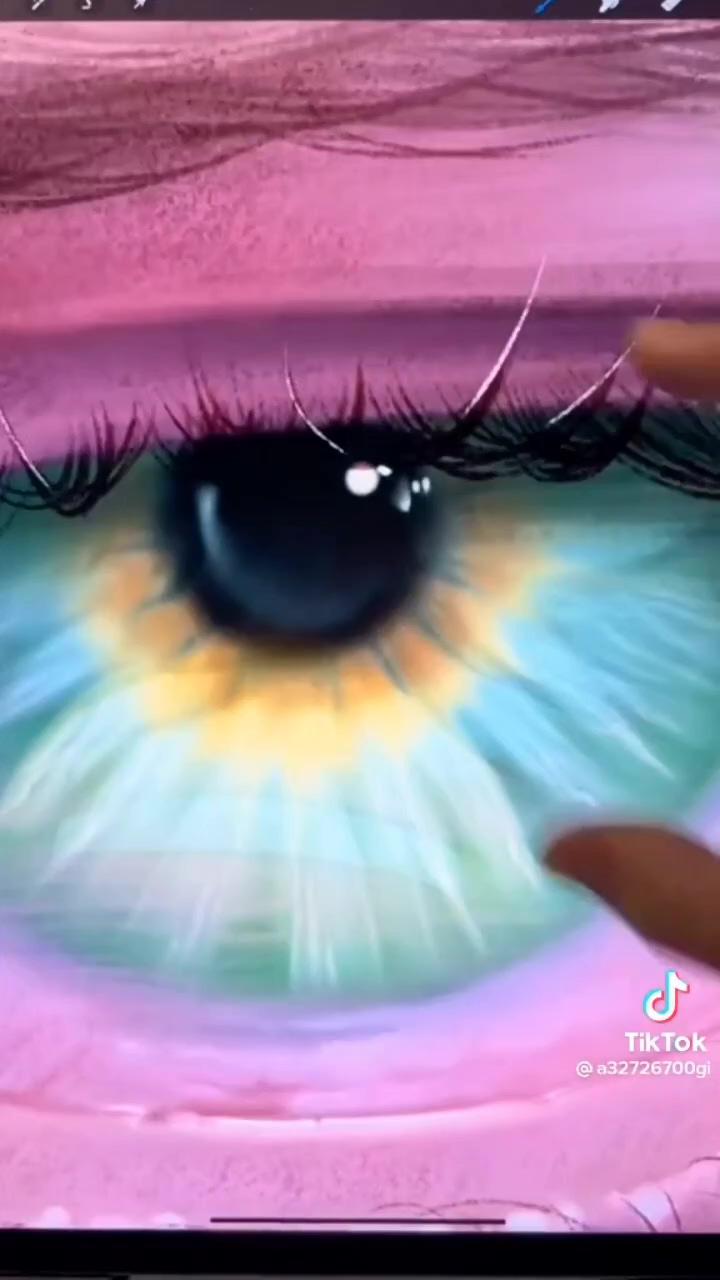 Coloring an eye step by step | digital art drawing in procreate by ylanast, ipad art drawing inspiration