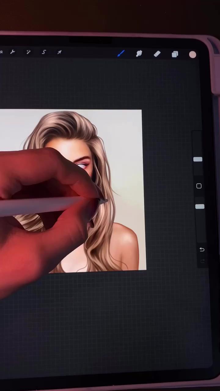 Digital art drawing in procreate by spirkitty, ipad art drawing inspiration | how to draw an eye in procreate #procreate #digitalart art by unallay