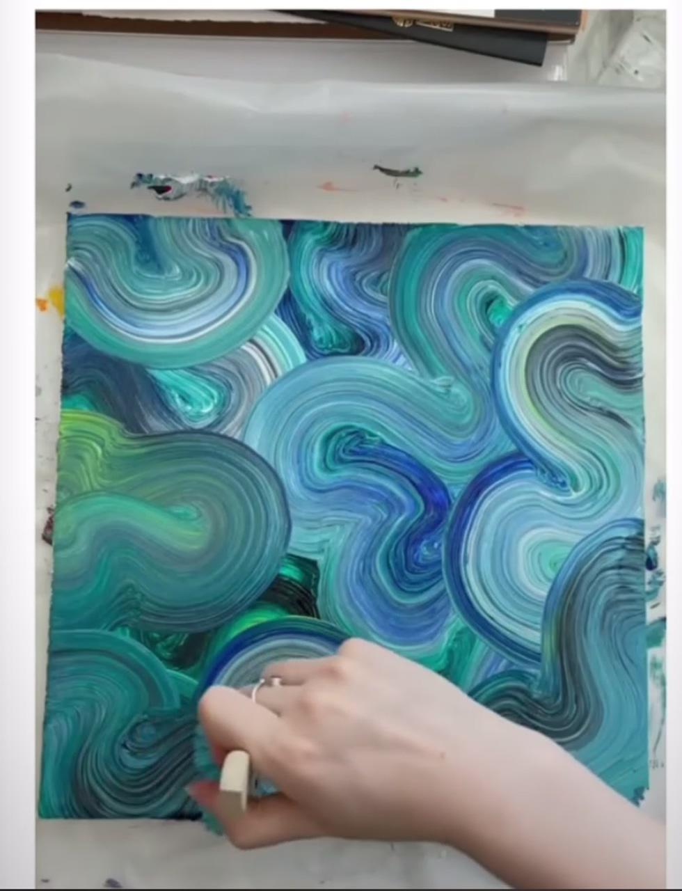 Easy painting tutorial; acrylic art projects