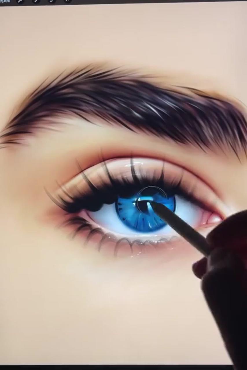 Eye drawing by ylanast | digital portrait art