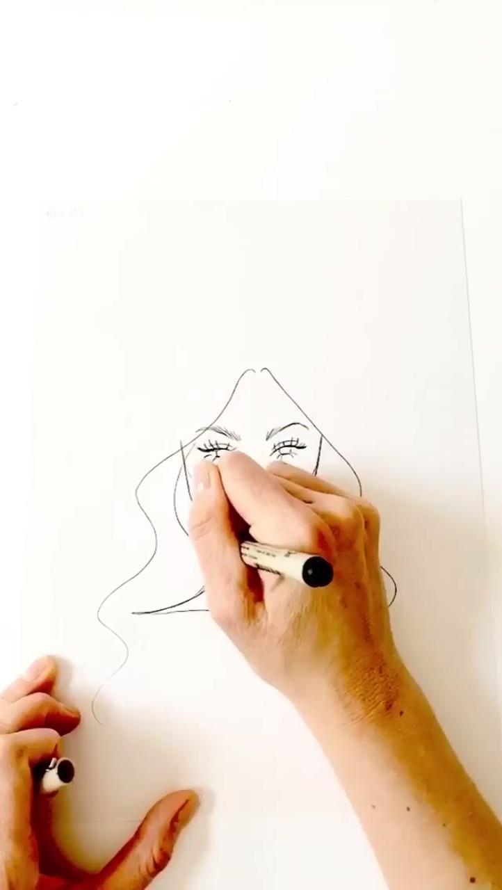 Fashion illustration hairstyle tutorial | fashion figure drawing
