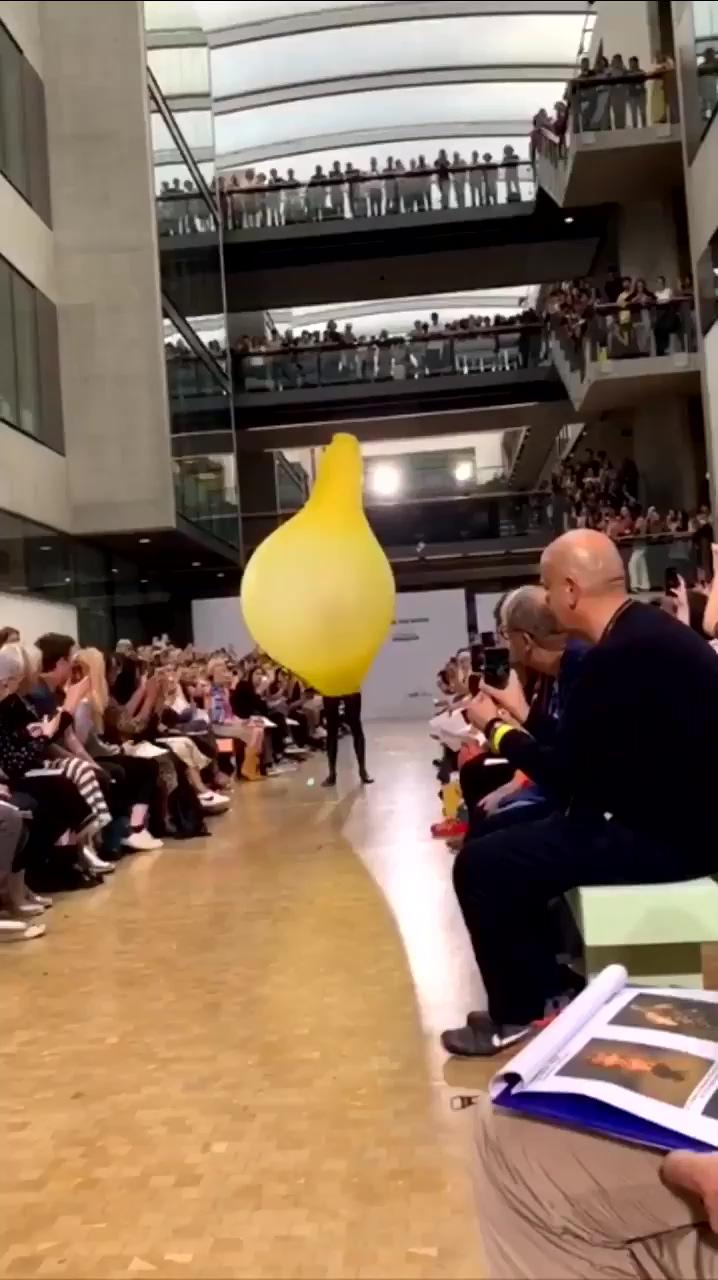 Fredrik tjaerandsen balloon runway dress; couture mode