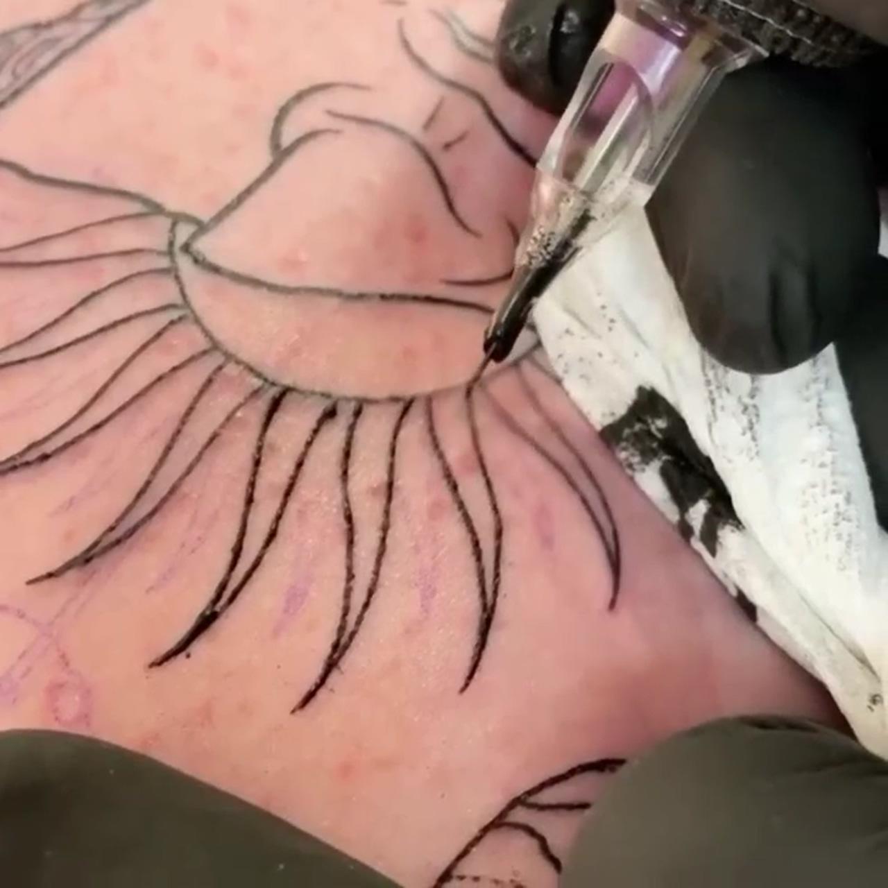 Freehand tattooing ideas michael fatutoa | floral back tattoos