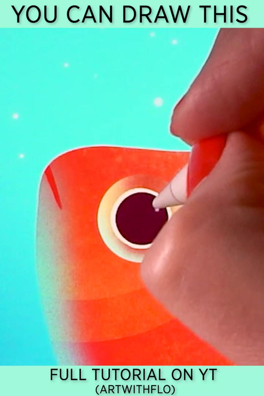 Goldfish procreate drawing ipad pro; new illustration video by sam yang