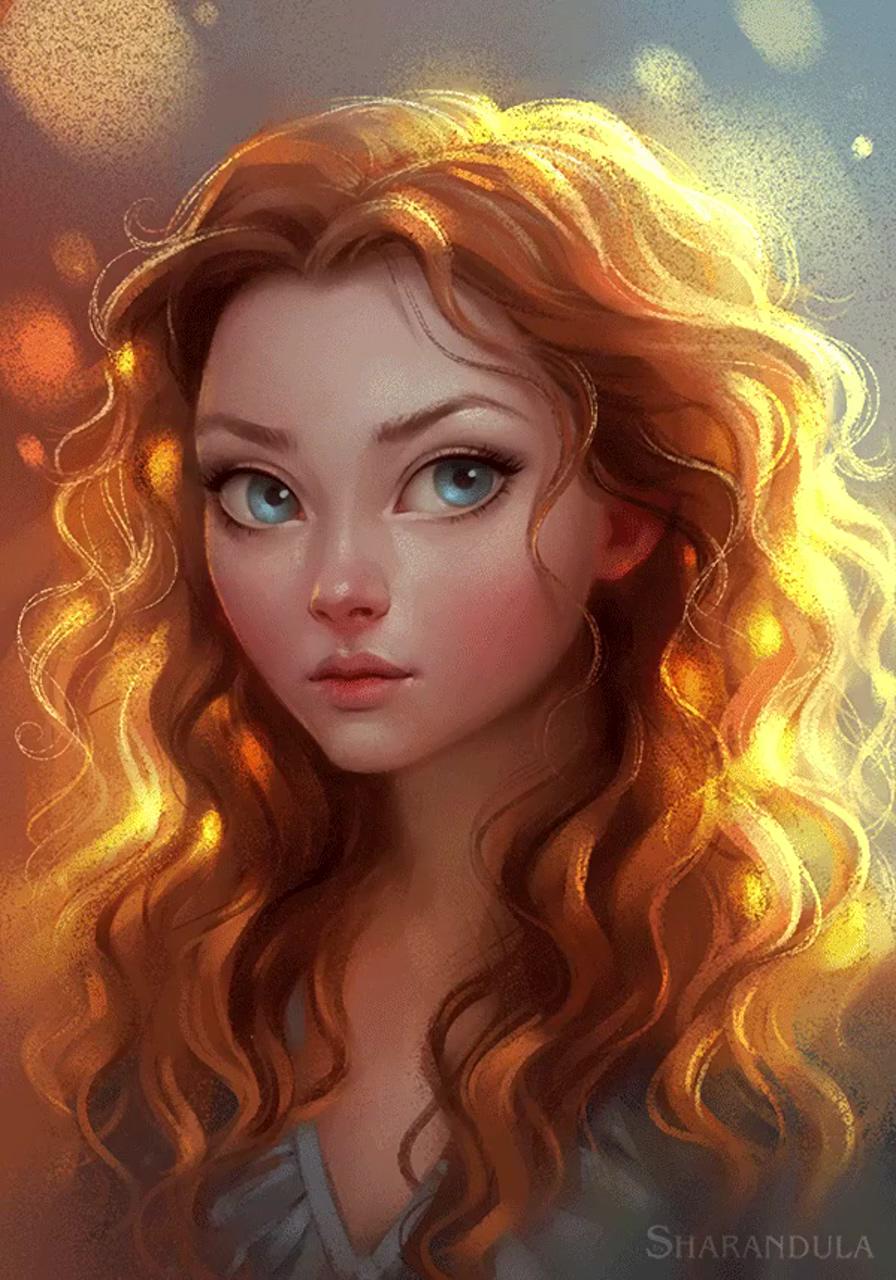 How to paint these stunning paintings step-by-step videos; digital art girl
