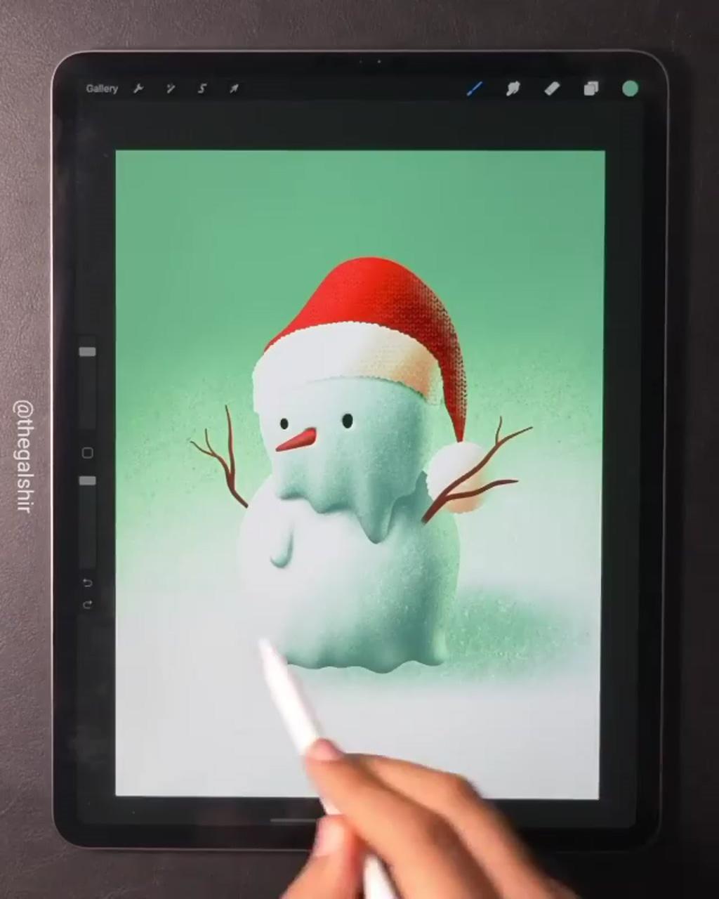 I announce the beginning of christmas art | digital painting tutorials