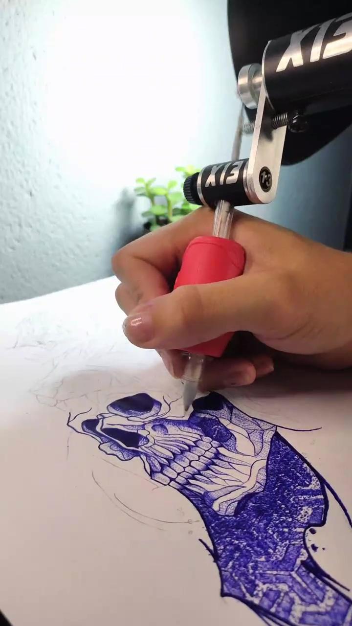 Idea tattoo skull and lyon ideia de tat caveira | tattoo shading