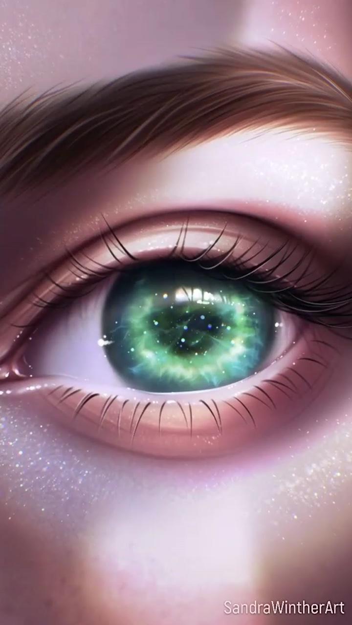 Painting fantasy eyes | samdoesarts on tiktok