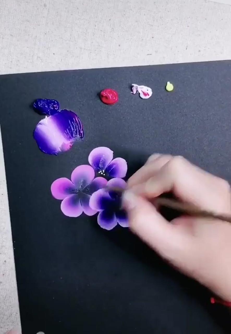 Painting flowers | painting flowers tutorial