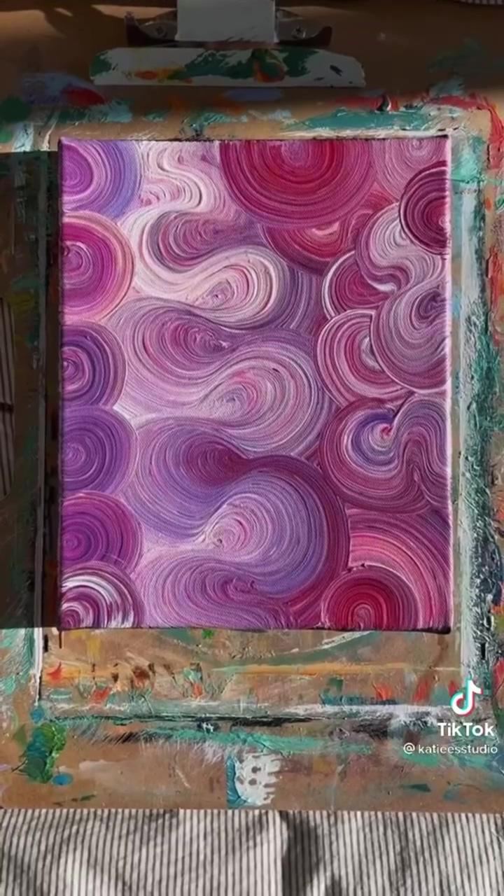 Pink swirls | paint texture