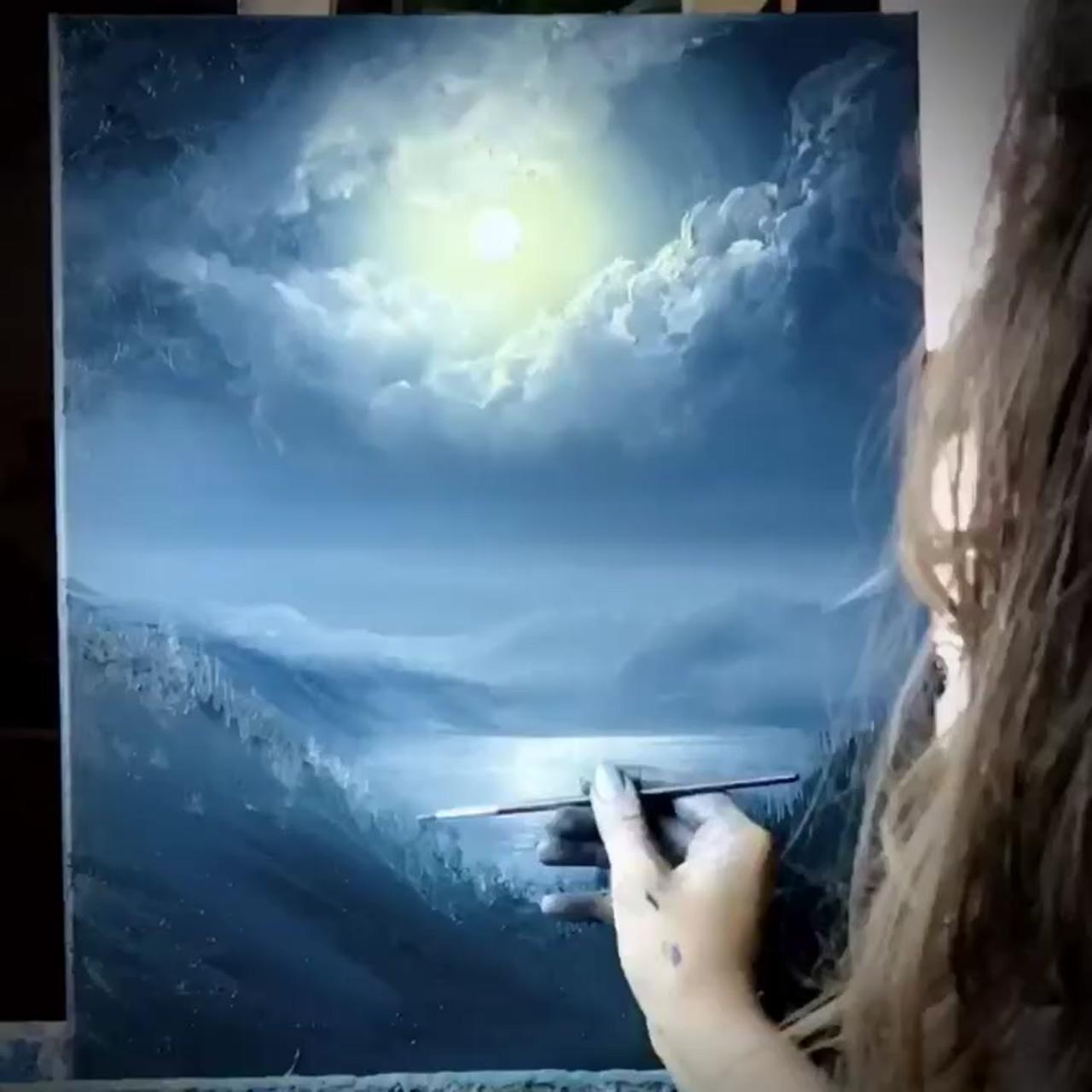 Pretty; landscape painting tutorial