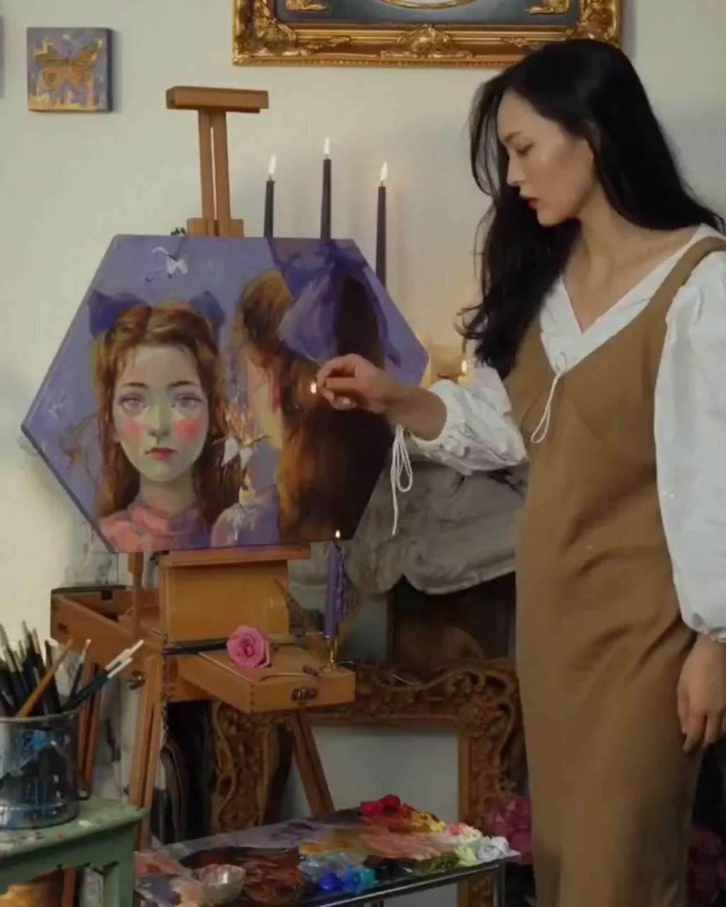 Watching paintings being made is so satisfying colorbyfeliks; nature art painting
